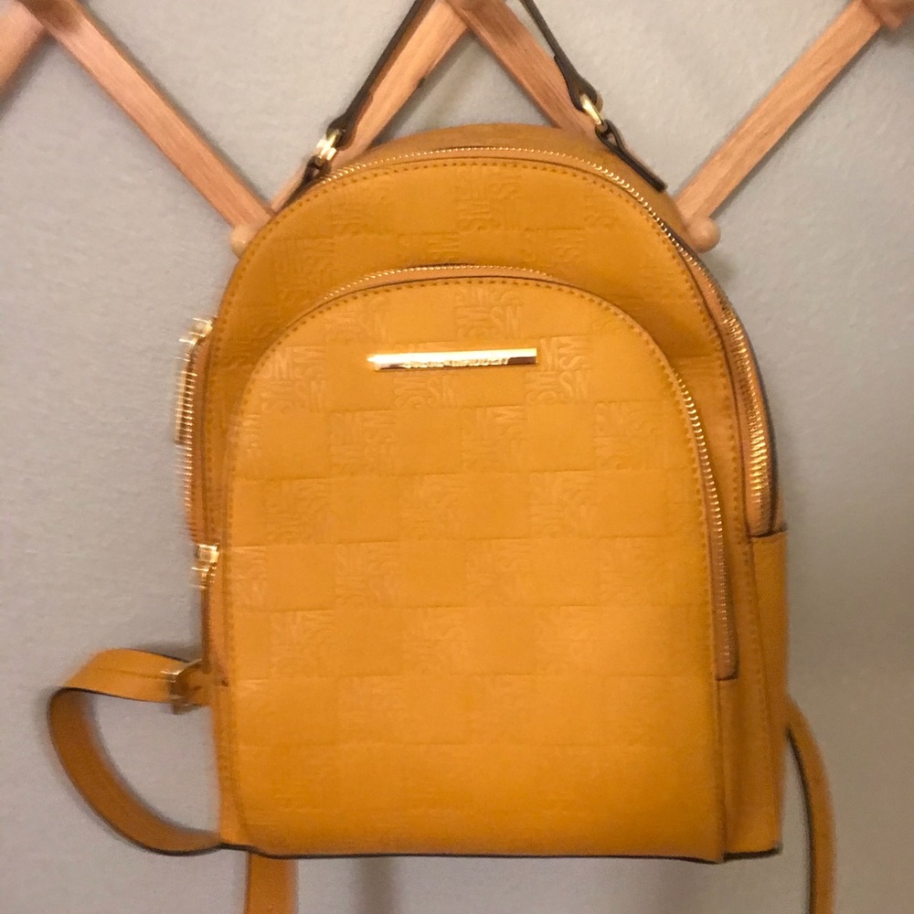 Steve Madden Yellow Leather Fashion Backpack